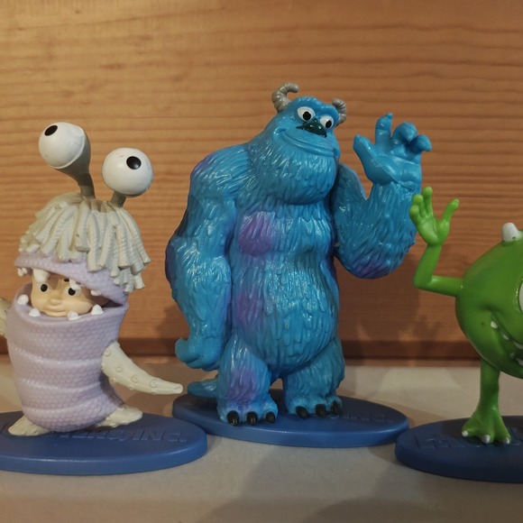 Disney Pixar Monsters Inc Sully Mike Boo Mattel PVC Cake Topper 3" Figures 3pcs - Picture 3 of 6